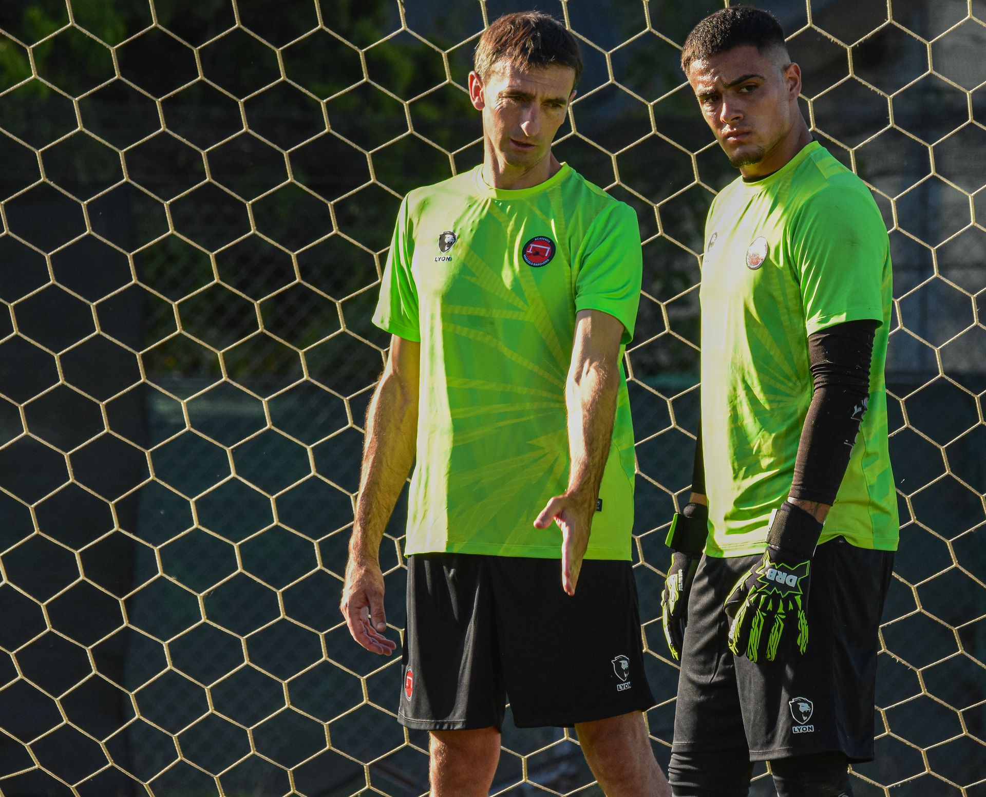 Entrenamiento de arqueros en la Academia Marcelo Barovero