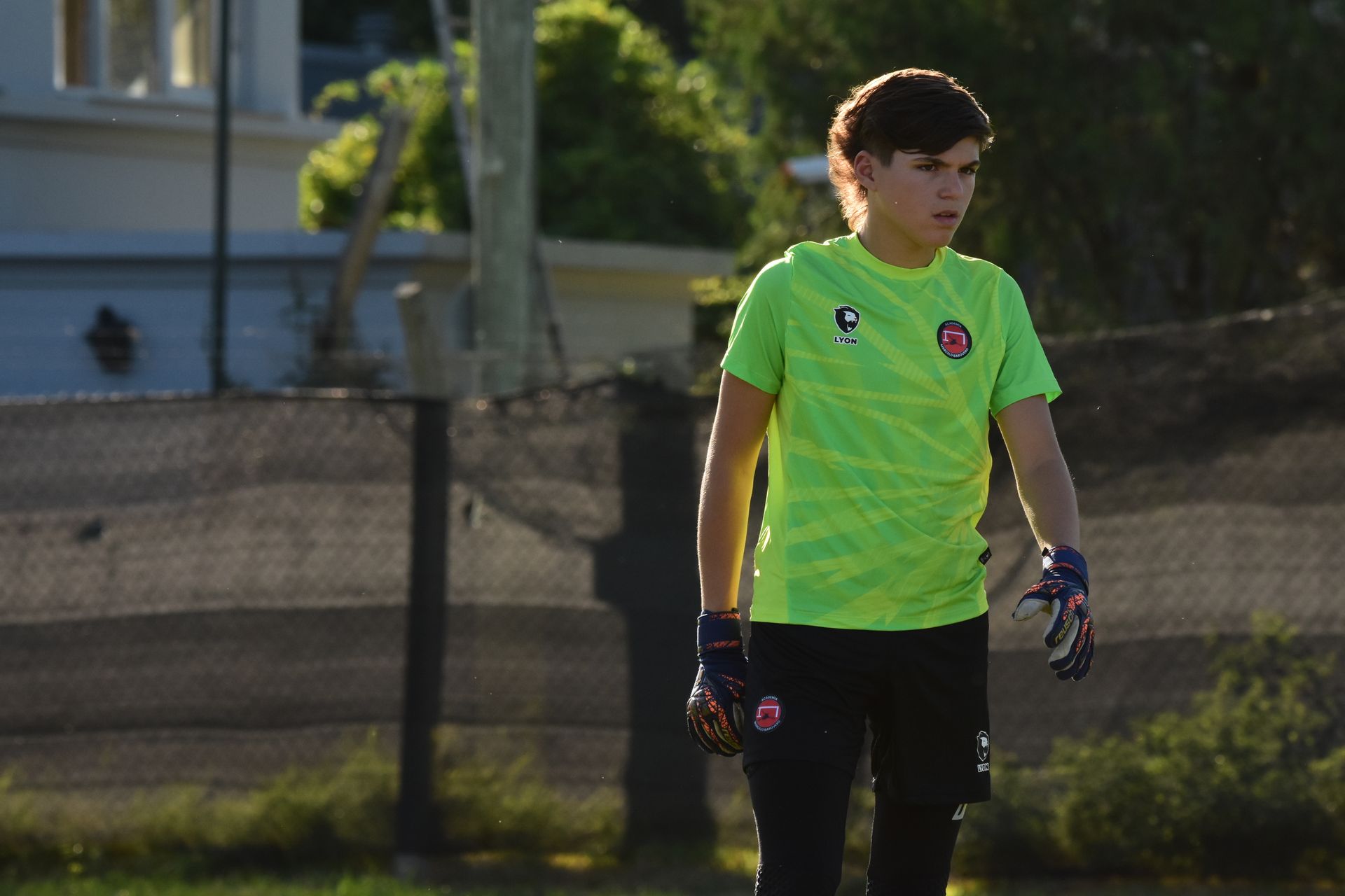 Entrenamiento de arqueros en la Academia Marcelo Barovero